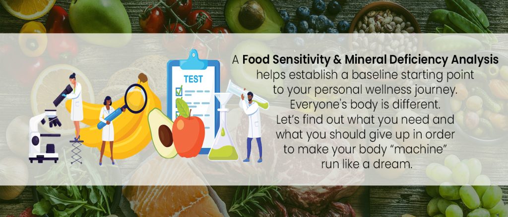 Food Sensitivity and Mineral Deficiency Analysis. 